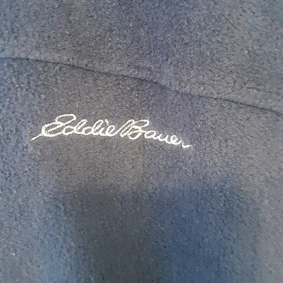 EDDIE BAUER FLEECE FULL ZIP VEST '08 ATLANTIC BLUE MENS SIZE XL TALL ( TXL)  EUC - Picture 4 of 11